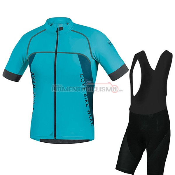 Abbigliamento Ciclismo Gore Bike Wear Power Alp-X Pro 2017 blu